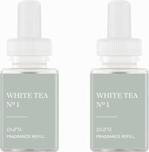(2 Pack) Pura Smart Scent Refill White Tea No.1 0.33oz 10mL